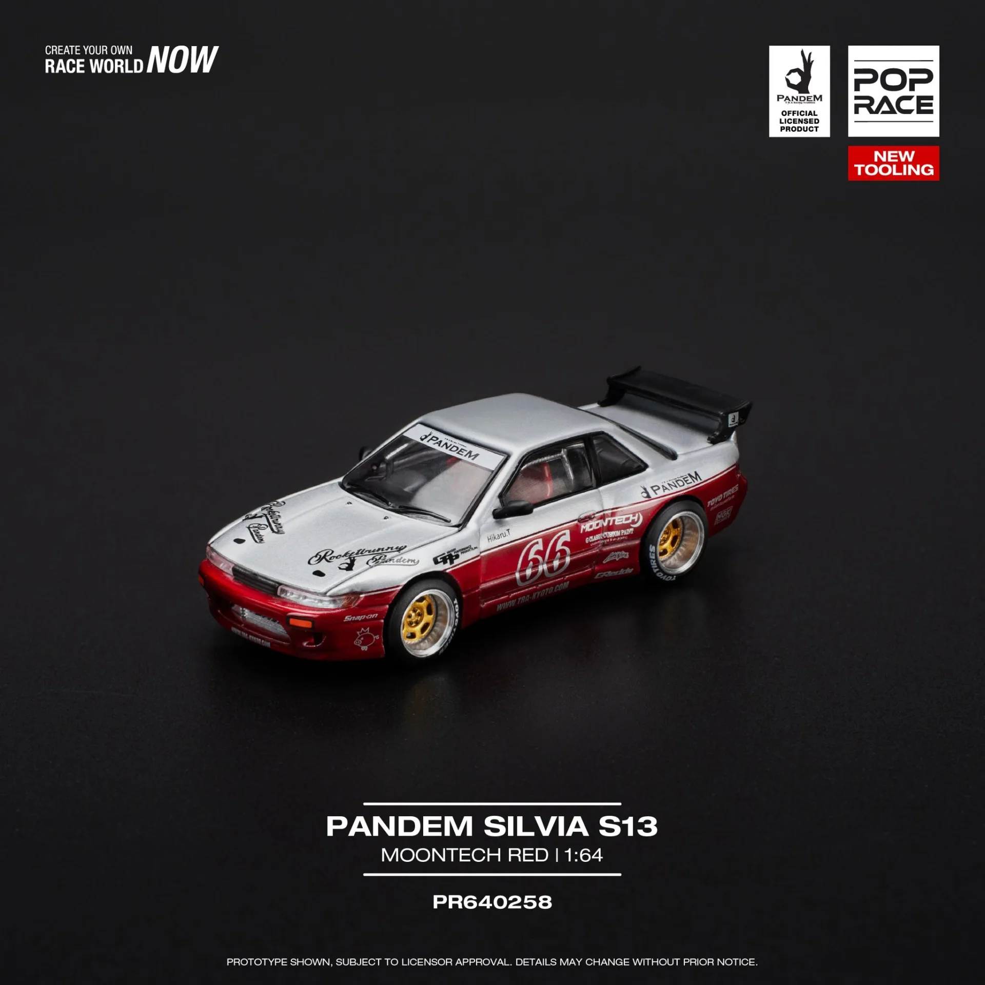 Pop Race Pandem Silvia S13 MOONTECH Red — imagem principal