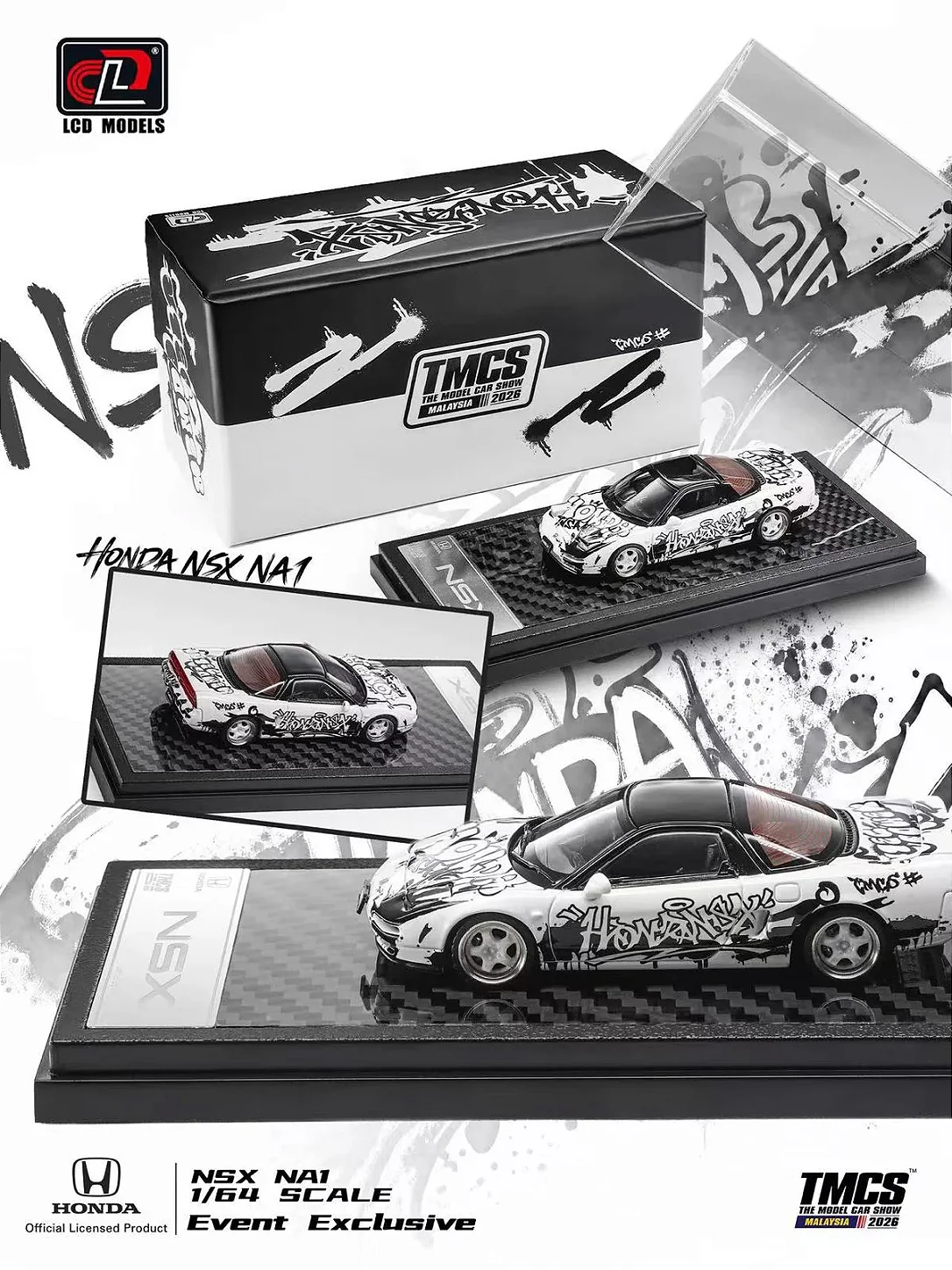 Miniatura LCD Models Honda NSX NA 1 Branco (Exclusivo TMCS 2026), código 1