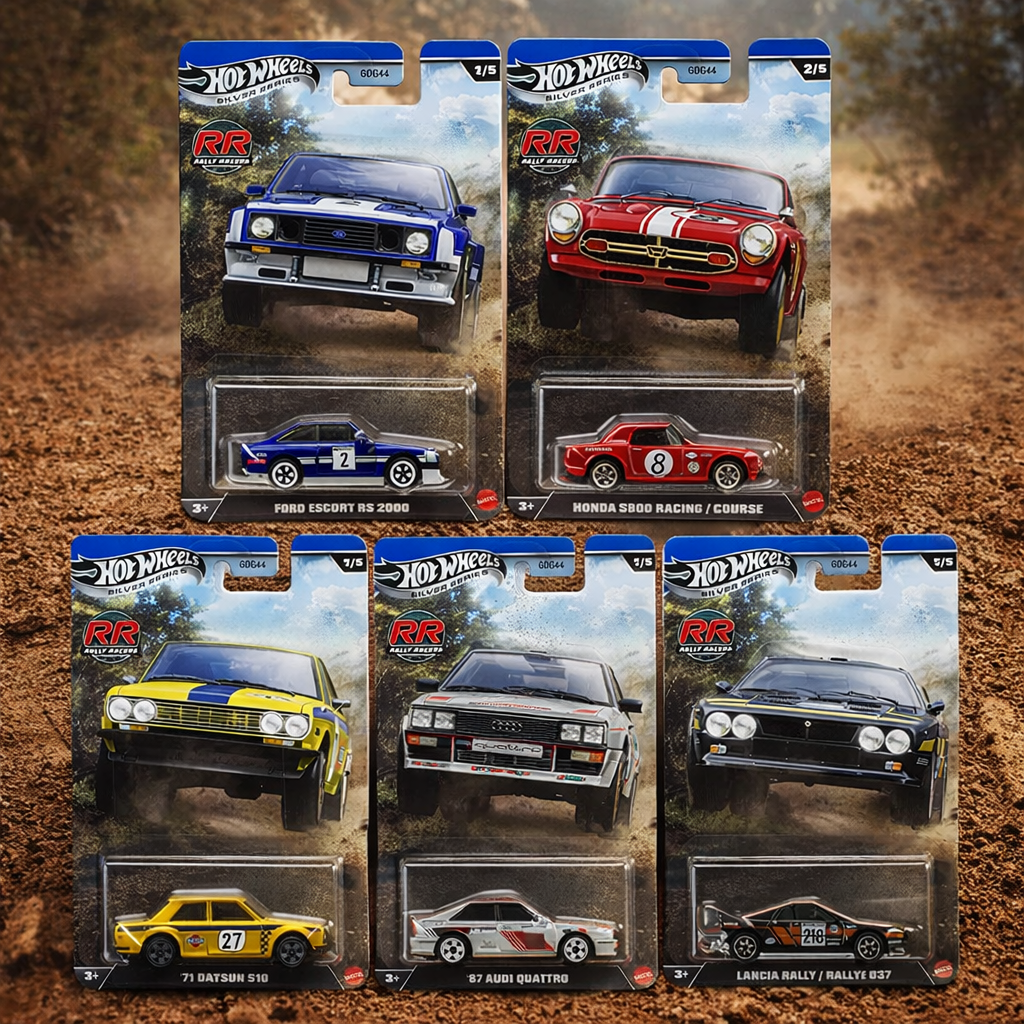 Miniatura Hot Wheels Set Rally Racers Silver Series, código 3
