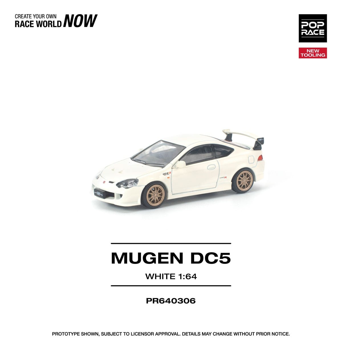 Pop Race HONDA DC5 MUGEN WHITE — imagem principal