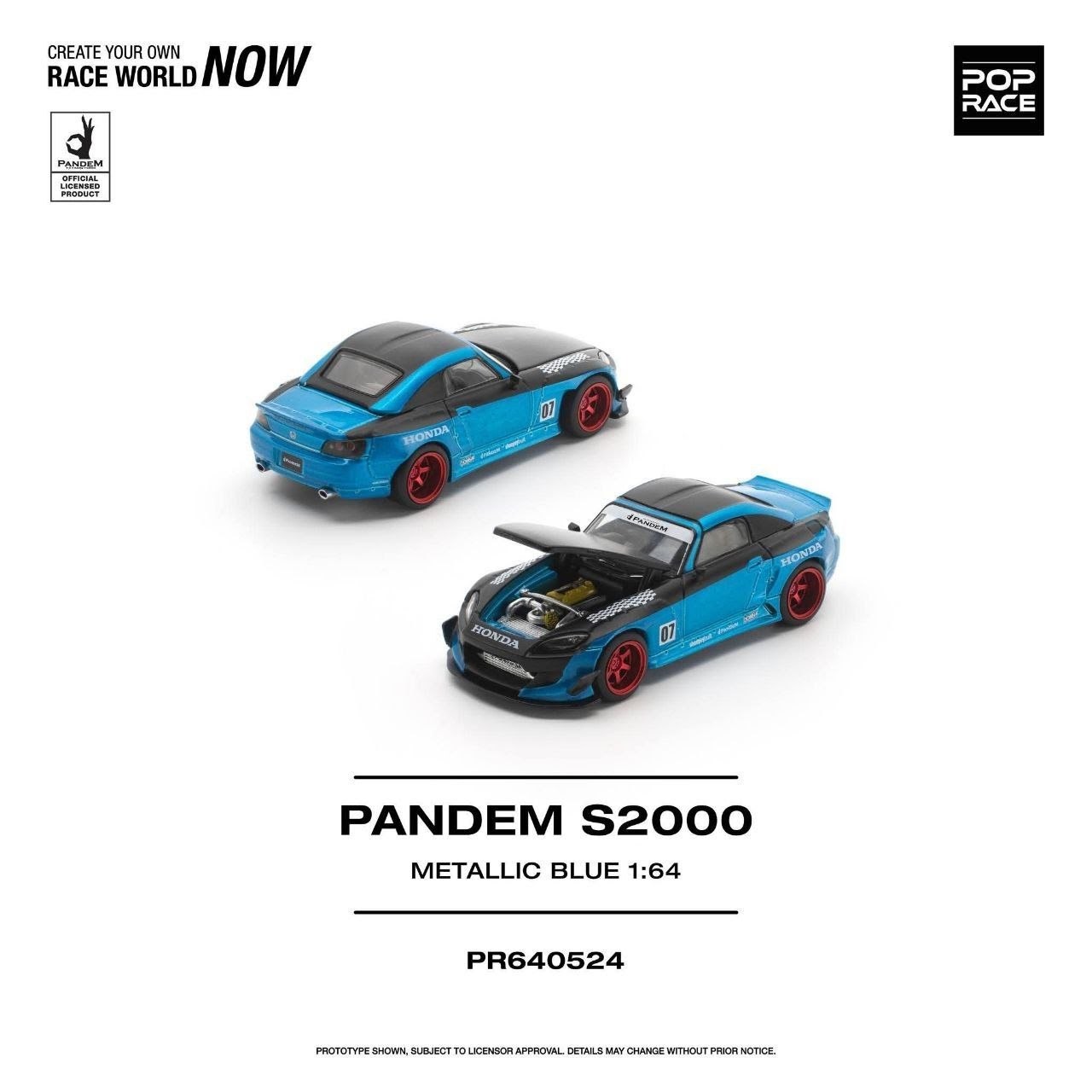 Pop Race PANDEM S2000 METALLIC BLUE — imagem principal