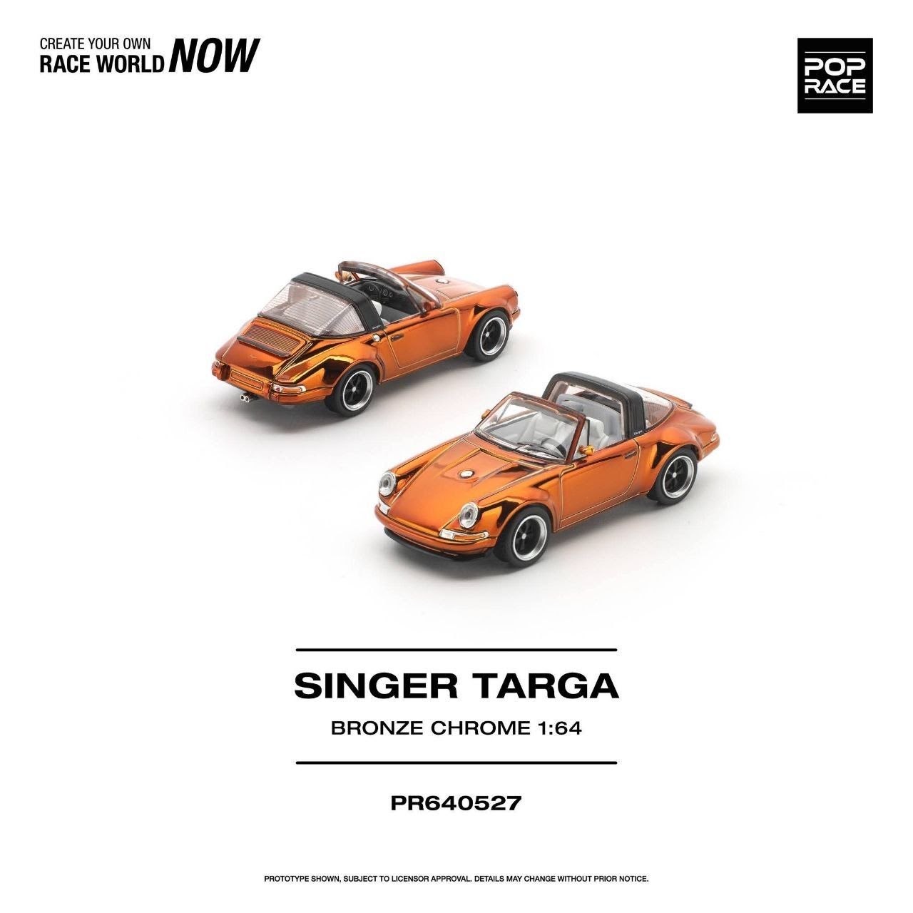 Pop Race SINGER TARGA BRONZE CHROME — imagem principal