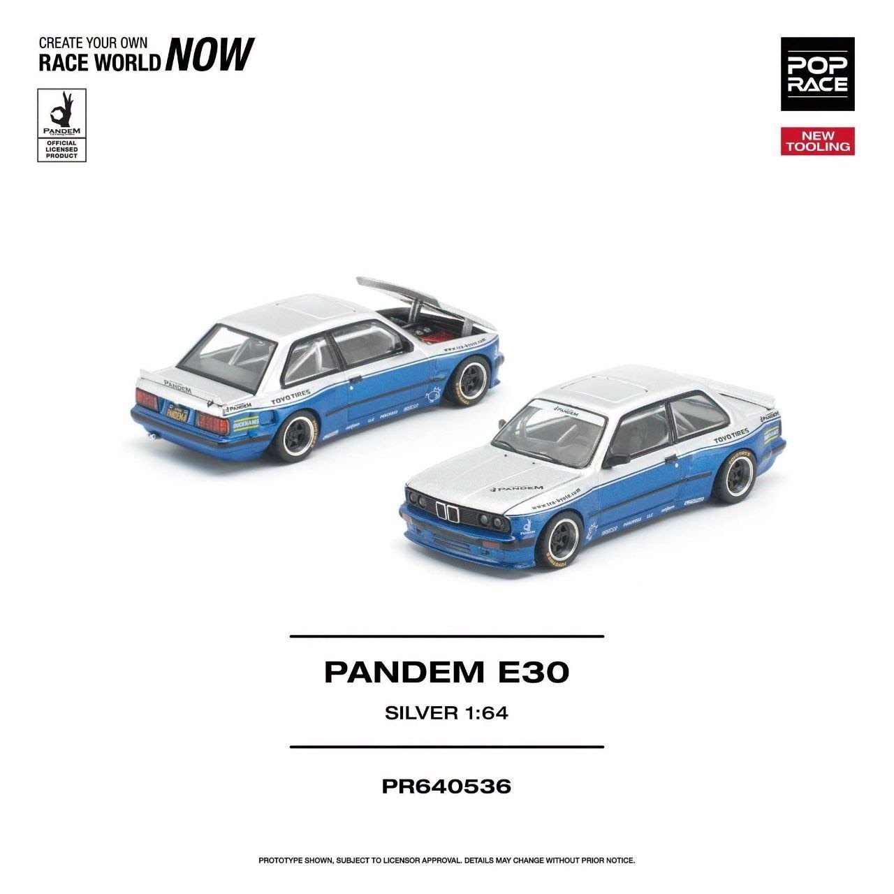 Pop Race PANDEM E30 SILVER — imagem principal