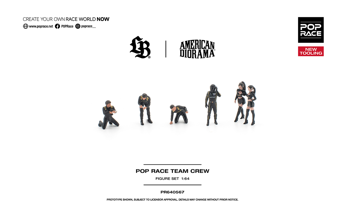Pop Race POP RACE TEAM CREW (6 Figures) — imagem principal