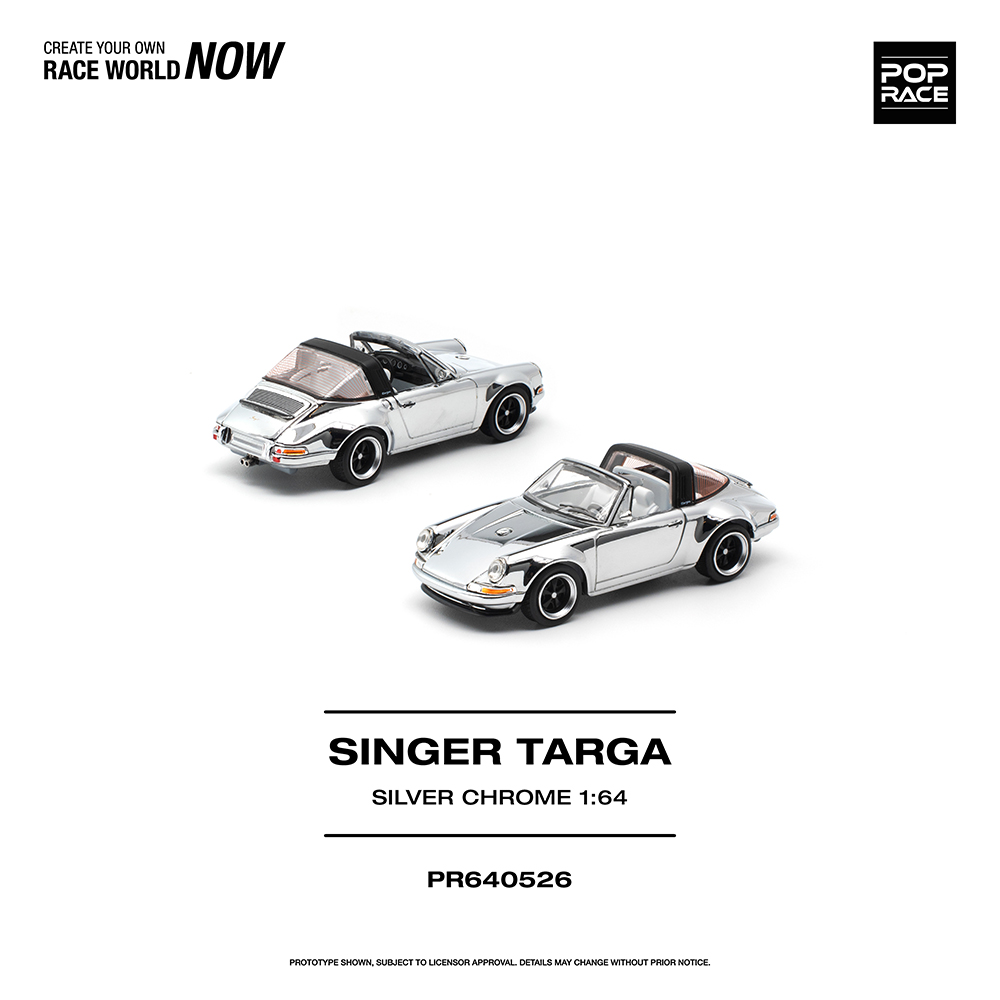Pop Race SINGER TARGA SILVER CHROME — imagem principal