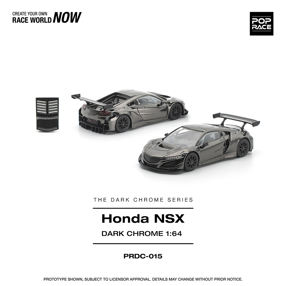 Pop Race HONDA NSX GT3 EV022 - DARK CHROME — imagem principal