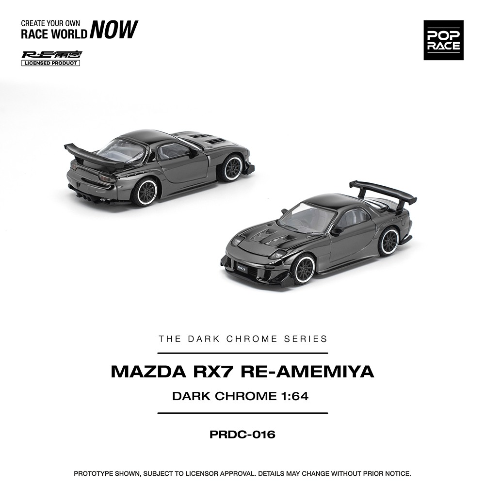 Pop Race MAZDA RX-7 RE-AMEMIYA - DARK CHROME — imagem principal