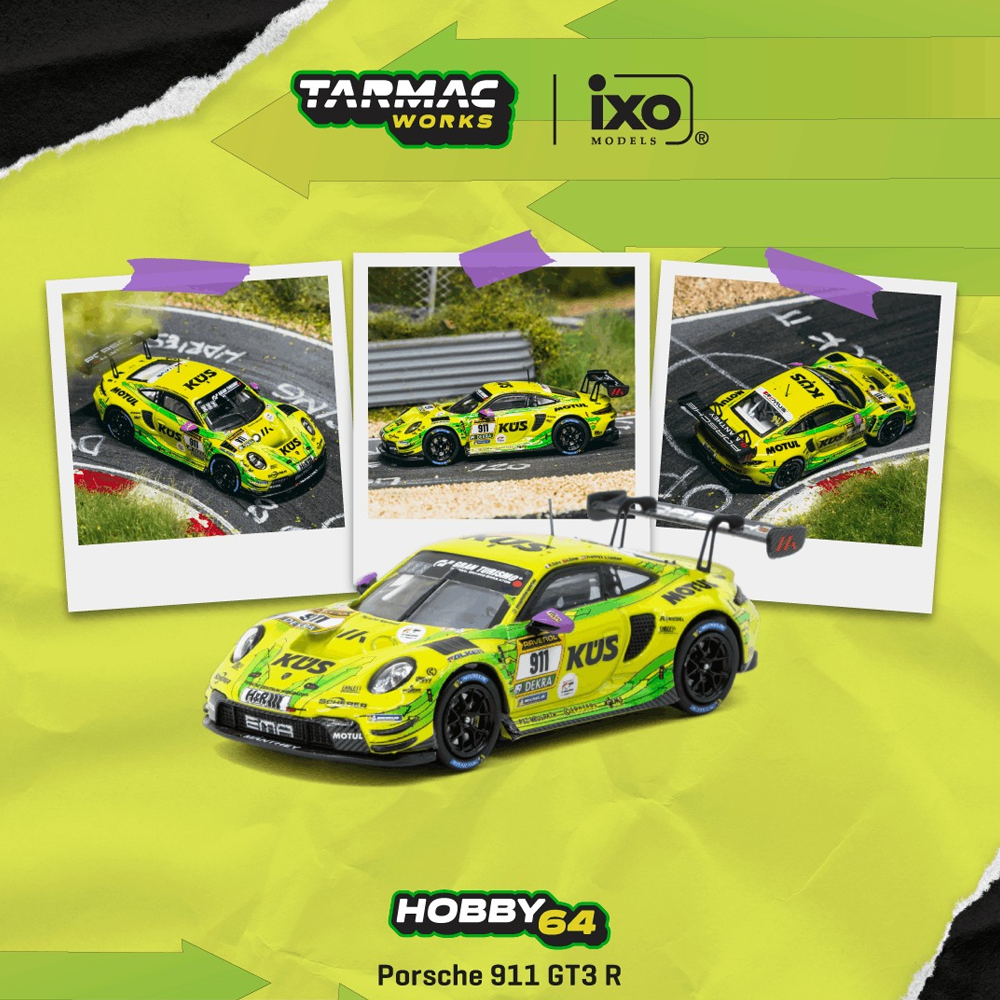 Tarmac Works Porsche 911 GT3 R Nürburgring 24h 2024 Laurens Vanthoor / Thomas Preining / Kevin Estre / Ayhancan Güven — imagem principal