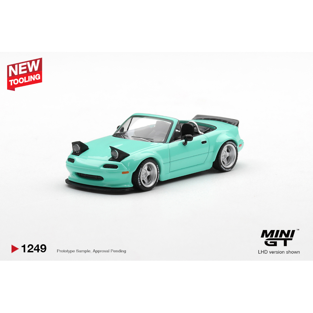 Mini GT Mazda MX-5 (NA) Pandem Mint Green LHD — imagem principal