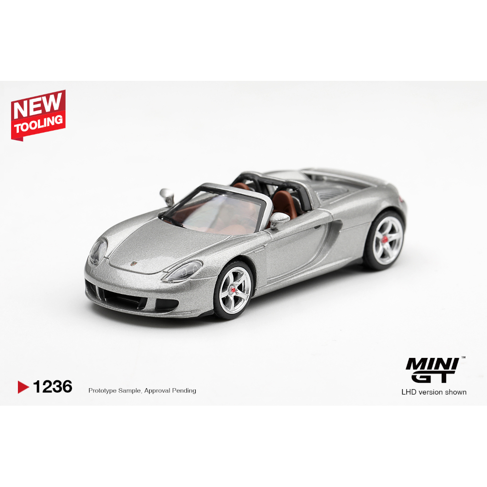 Mini GT Porsche Carrera GT GT Silver — imagem principal