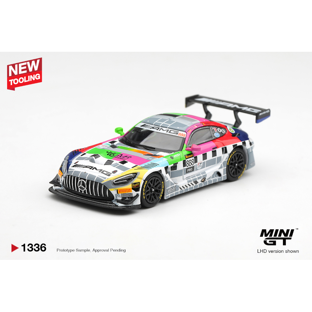 Mini GT Mercedes-AMG GT3 #888 Mercedes-AMG Team GMR Meguiar´s Bathurst 12 Hour 2025 — imagem principal