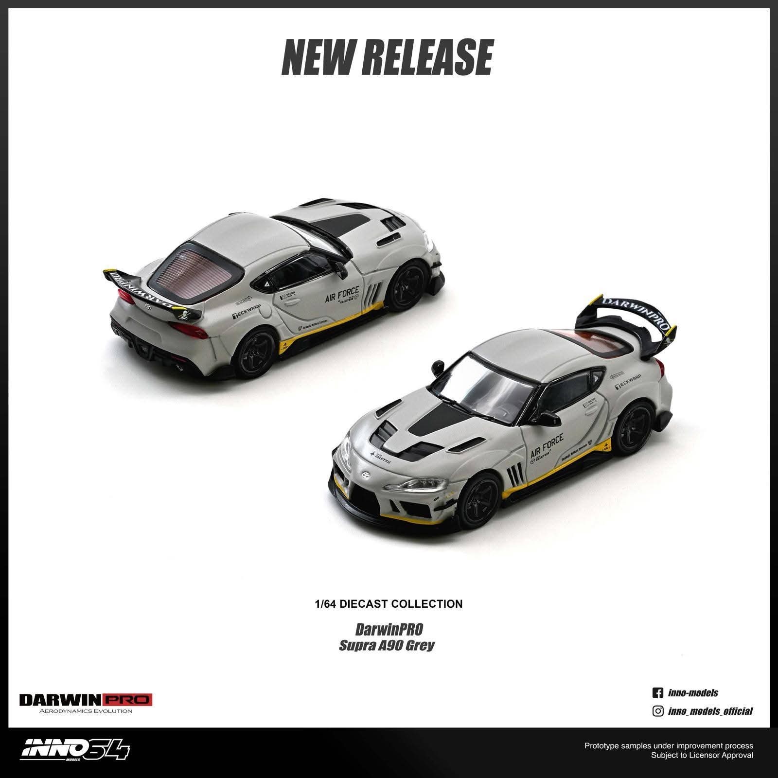 INNO64 TOYOTA SUPRA A90 "DarwinPRO" Matt Grey — imagem principal