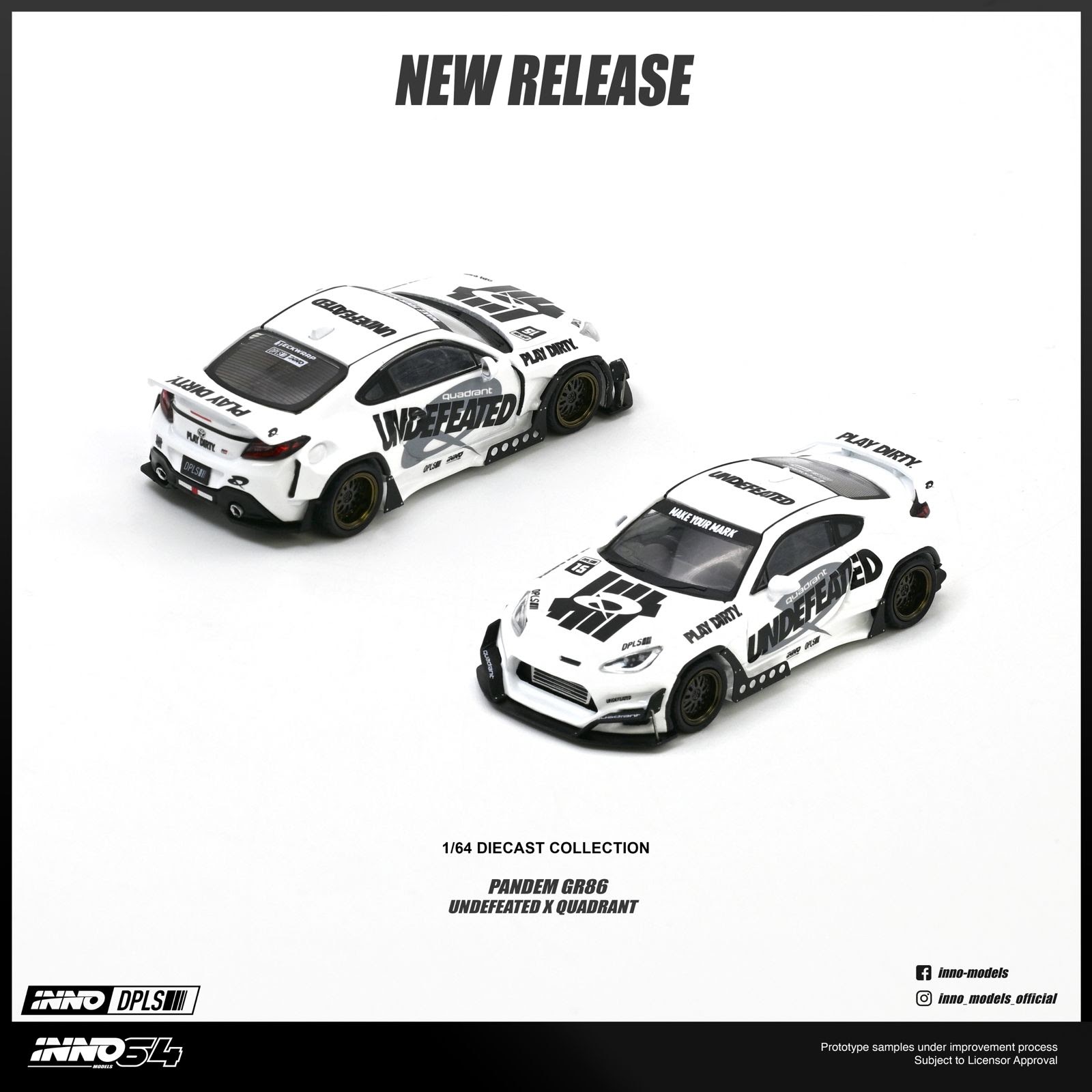 INNO64 Toyota GR86 "PANDEM ROCKET BUNNY" UNDEFEATED X QUADRANT — imagem principal