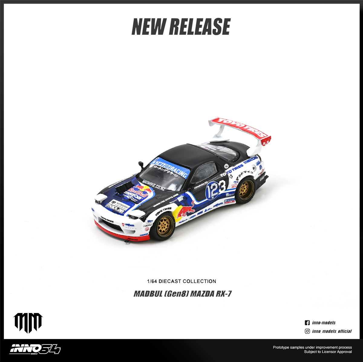 INNO64 MAZDA RX-7 MAD MIKE "MADBUL Gen8" — imagem principal