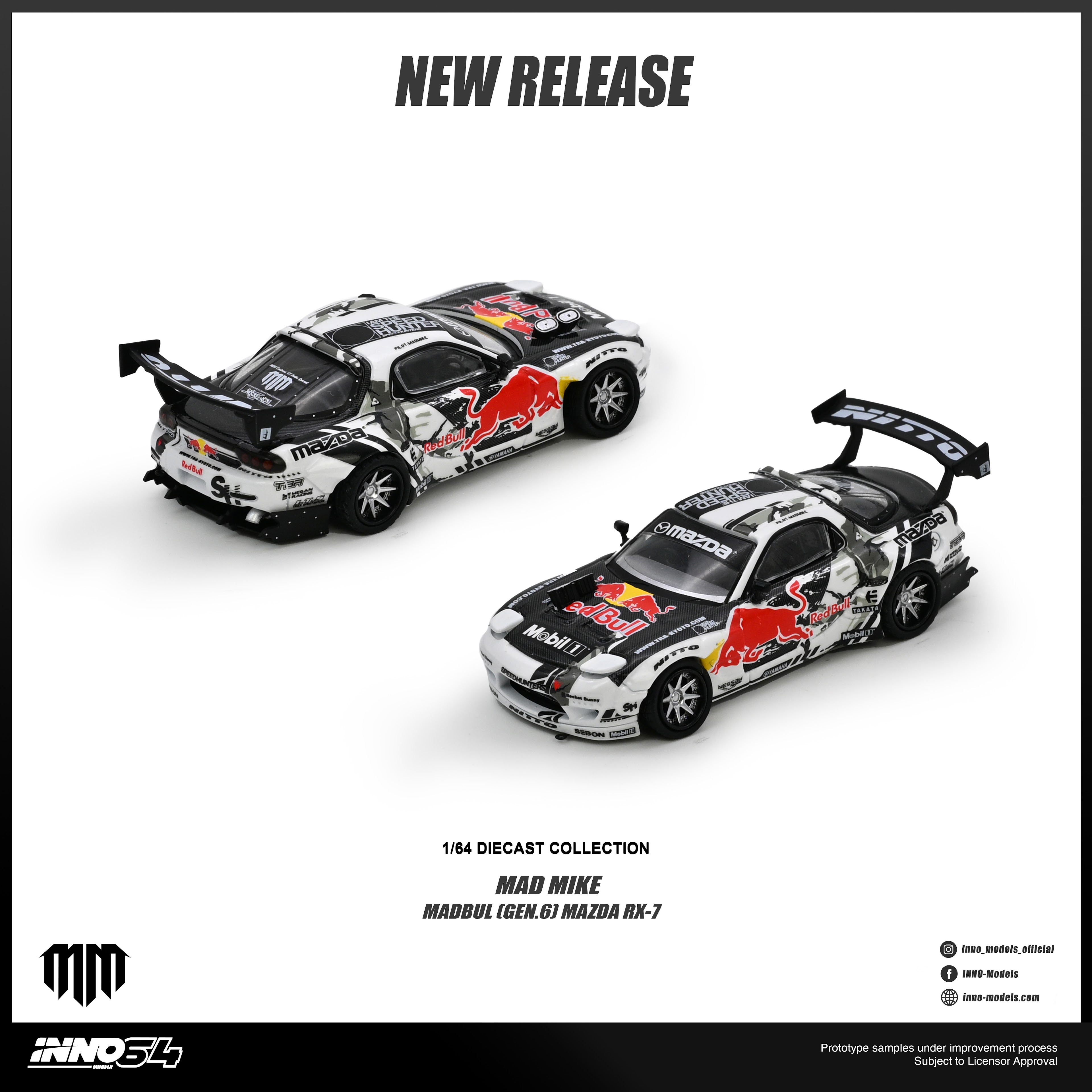 INNO64 MAZDA RX-7 MAD MIKE "MADBUL Gen6" — imagem principal
