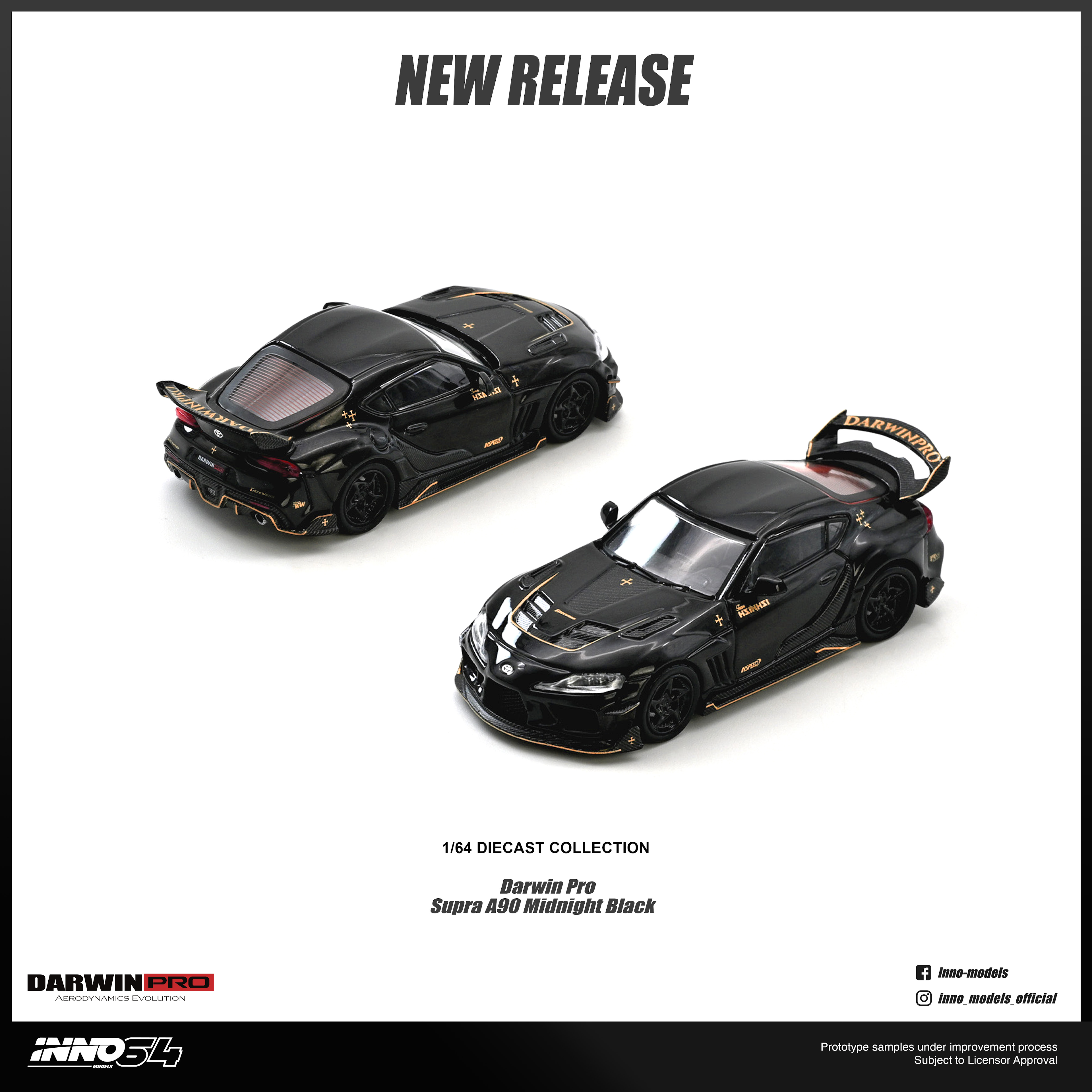 INNO64 DARWIN PRO Supra A90 Gloss Black — imagem principal