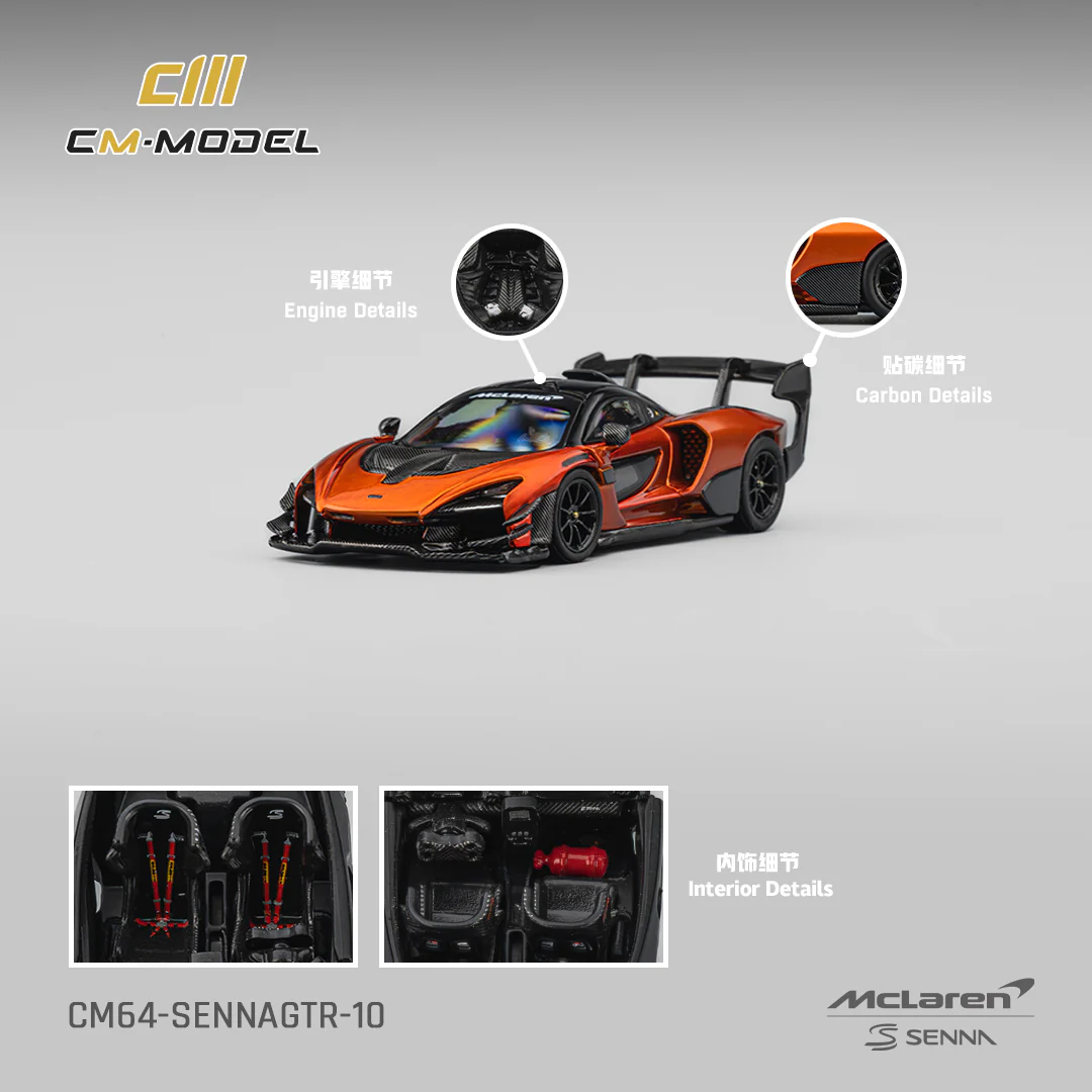 CM Model McLaren Senna GTR - Laranja — imagem principal