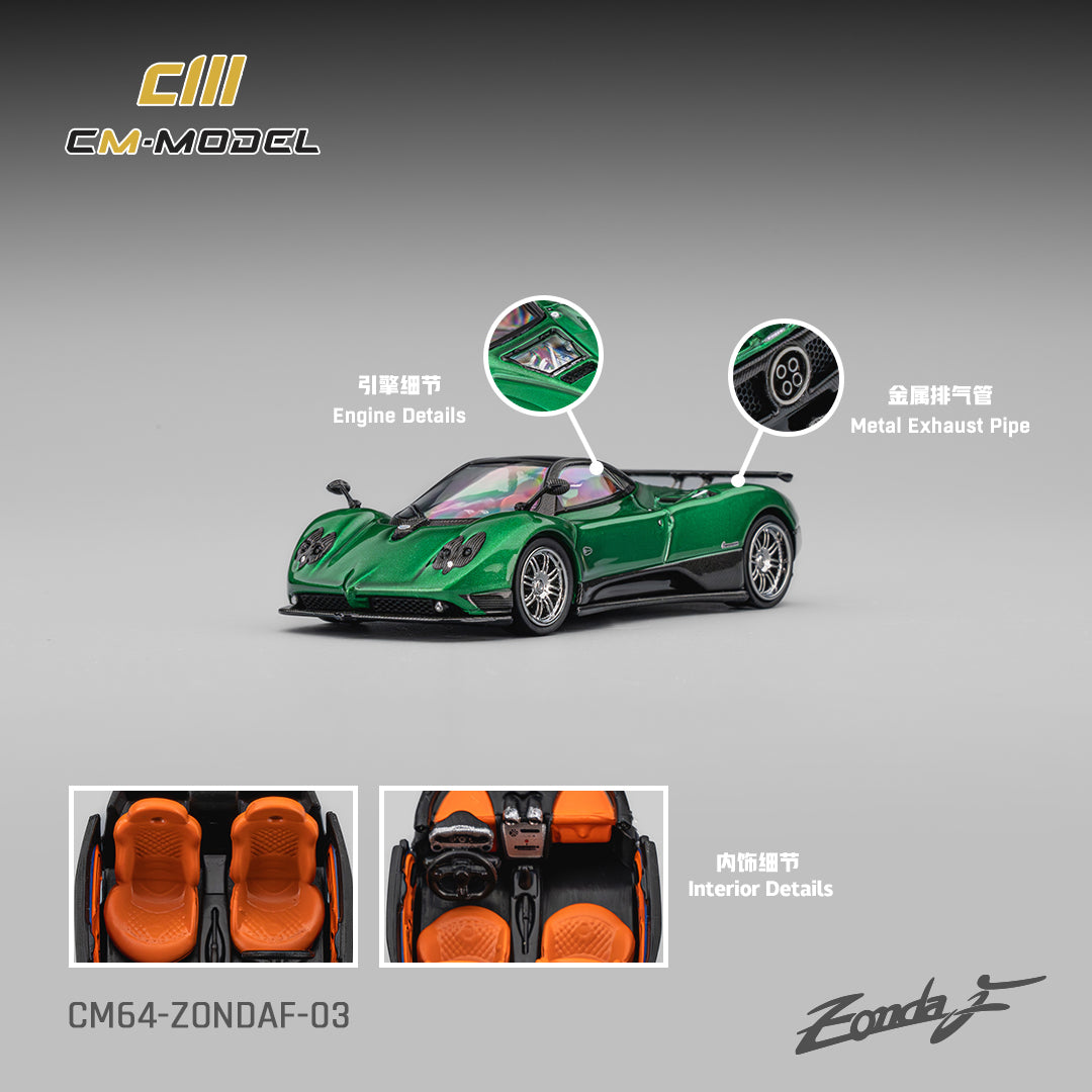 CM Model Pagani Zonda F - Branco Verde — imagem principal