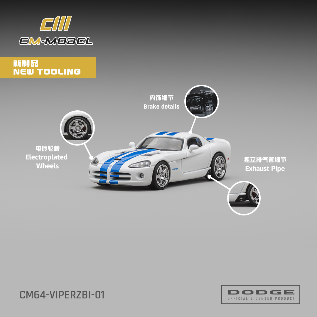 CM Model Dodge Viper ZB I - Branco — imagem principal