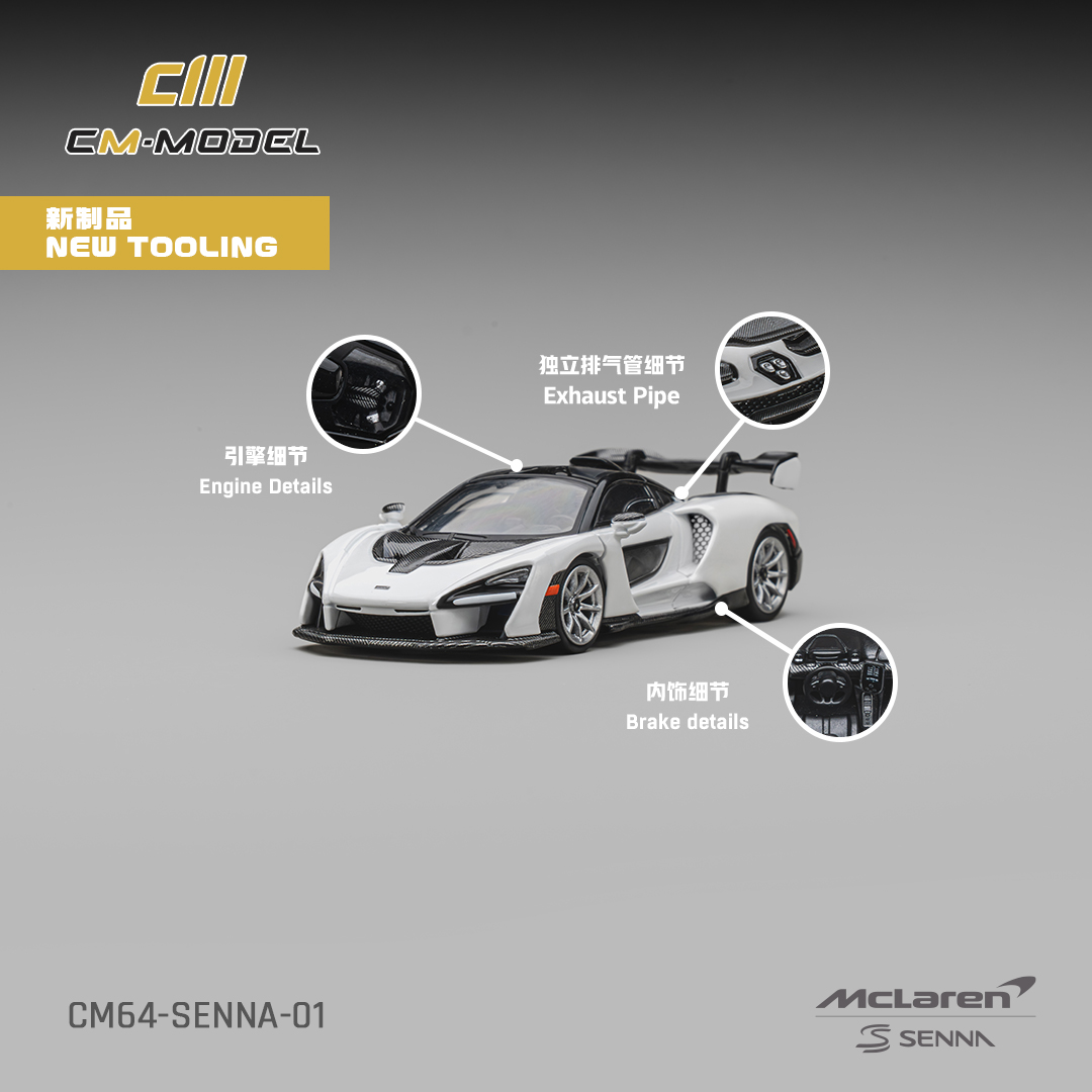 CM Model McLaren Senna - Branco — imagem principal