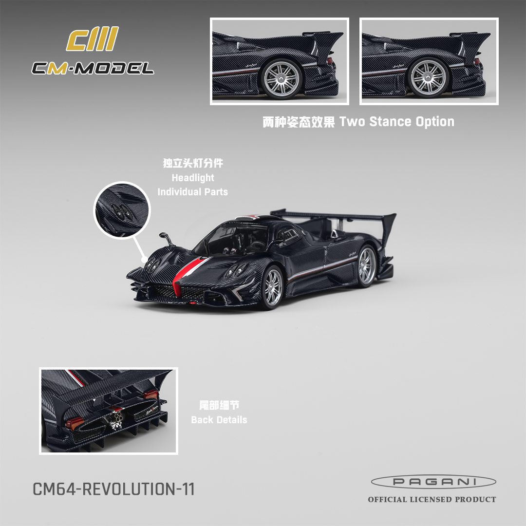 CM Model Pagani Zonda Revolucion - Navy Carbon Fiber — imagem principal