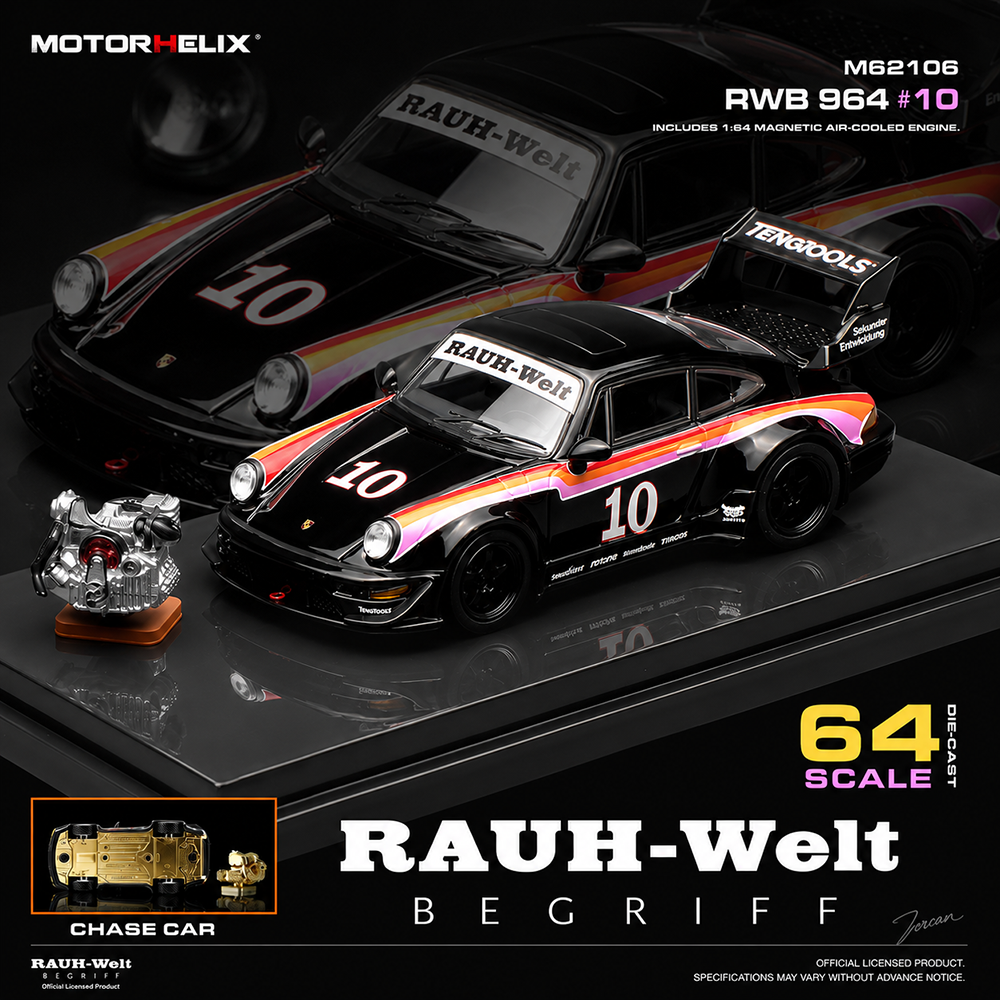 Motorhelix RWB 964 #10 Black — imagem principal