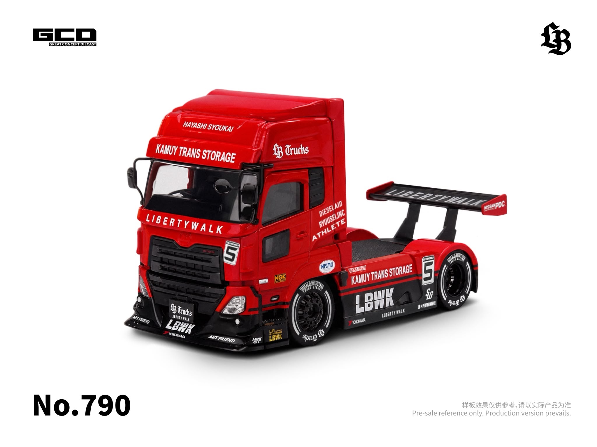 G.C.D. LBWK UD Quon Truck Red/Black — imagem principal
