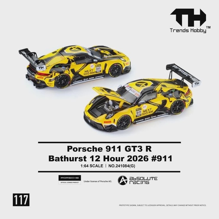 Trends Hobby Porsche 911 GT3 R Bathurst 12 Hour 2026 #911 — imagem principal