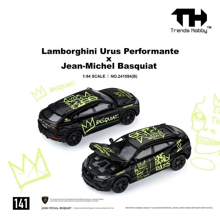Trends Hobby Lamborghini Urus Performante x Jean Michel Basquiat Black — imagem principal