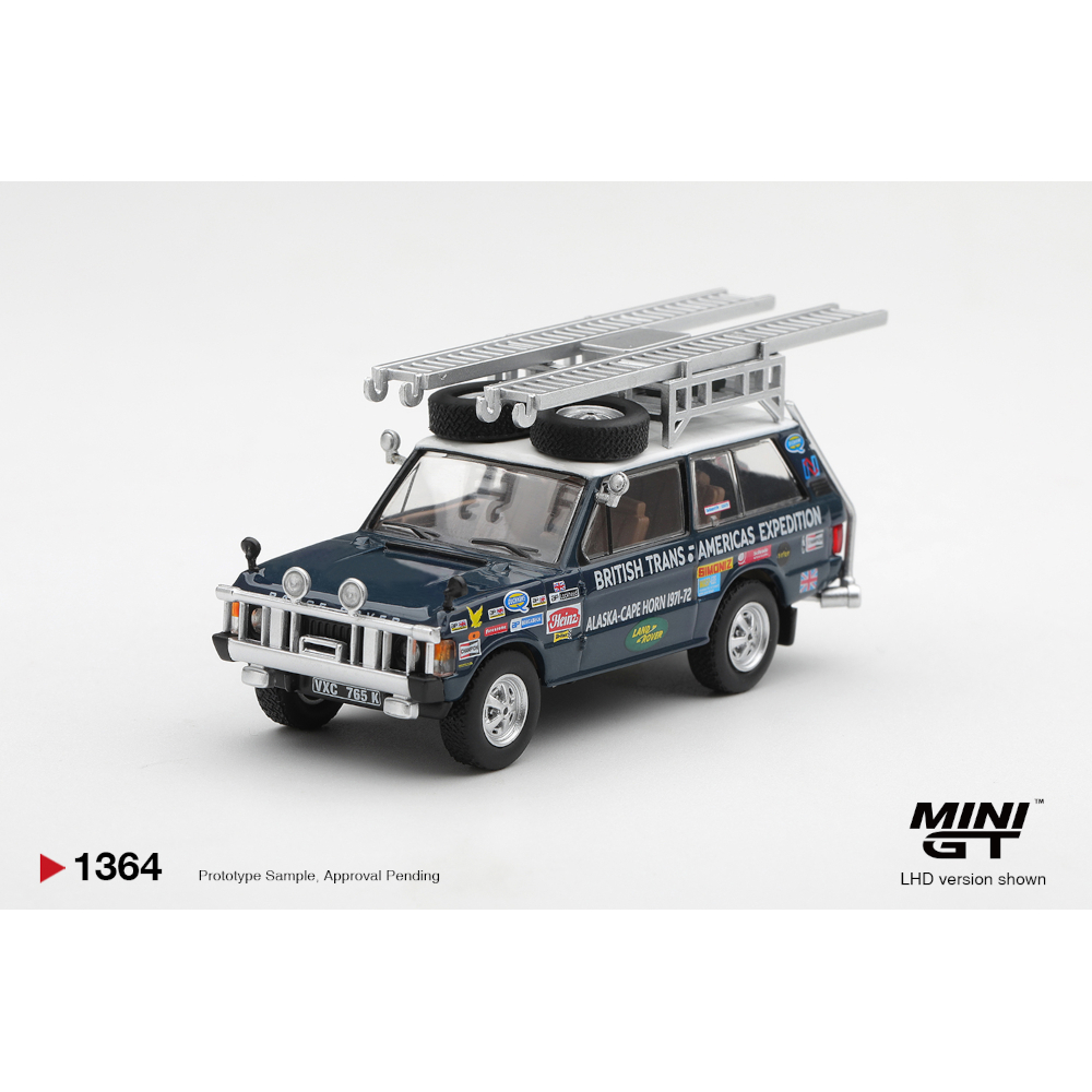 Mini GT Range Rover 1971 British Trans-Americas Expedition (VXC-765K) — imagem principal