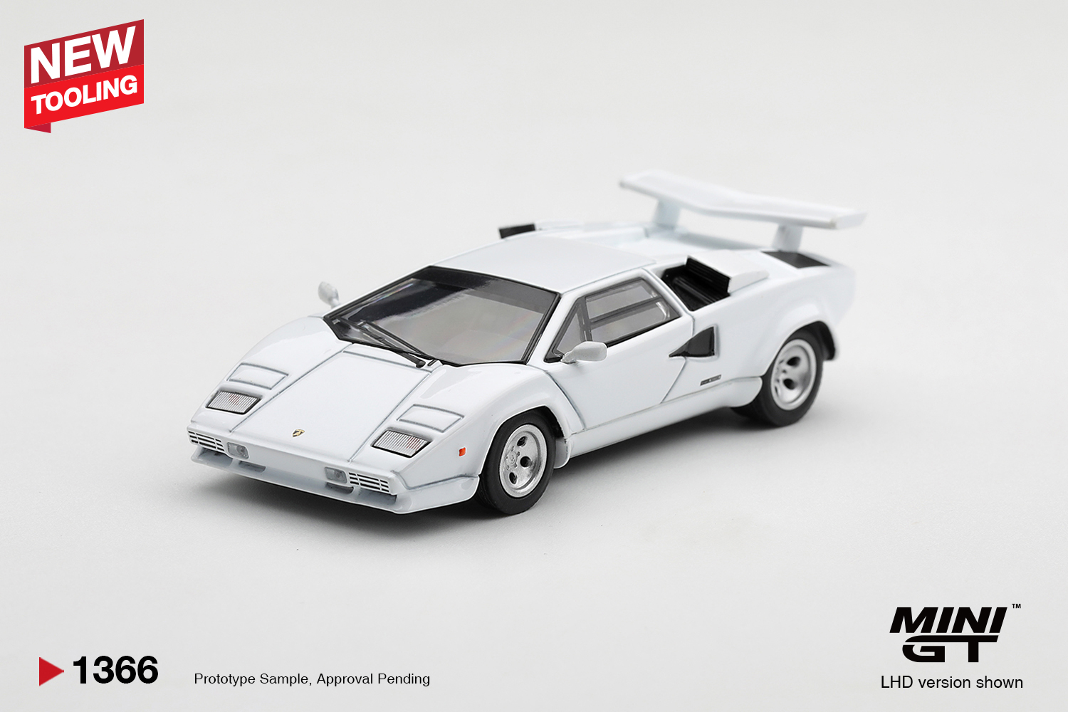 Mini GT Lamborghini Countach LP500S White — imagem principal