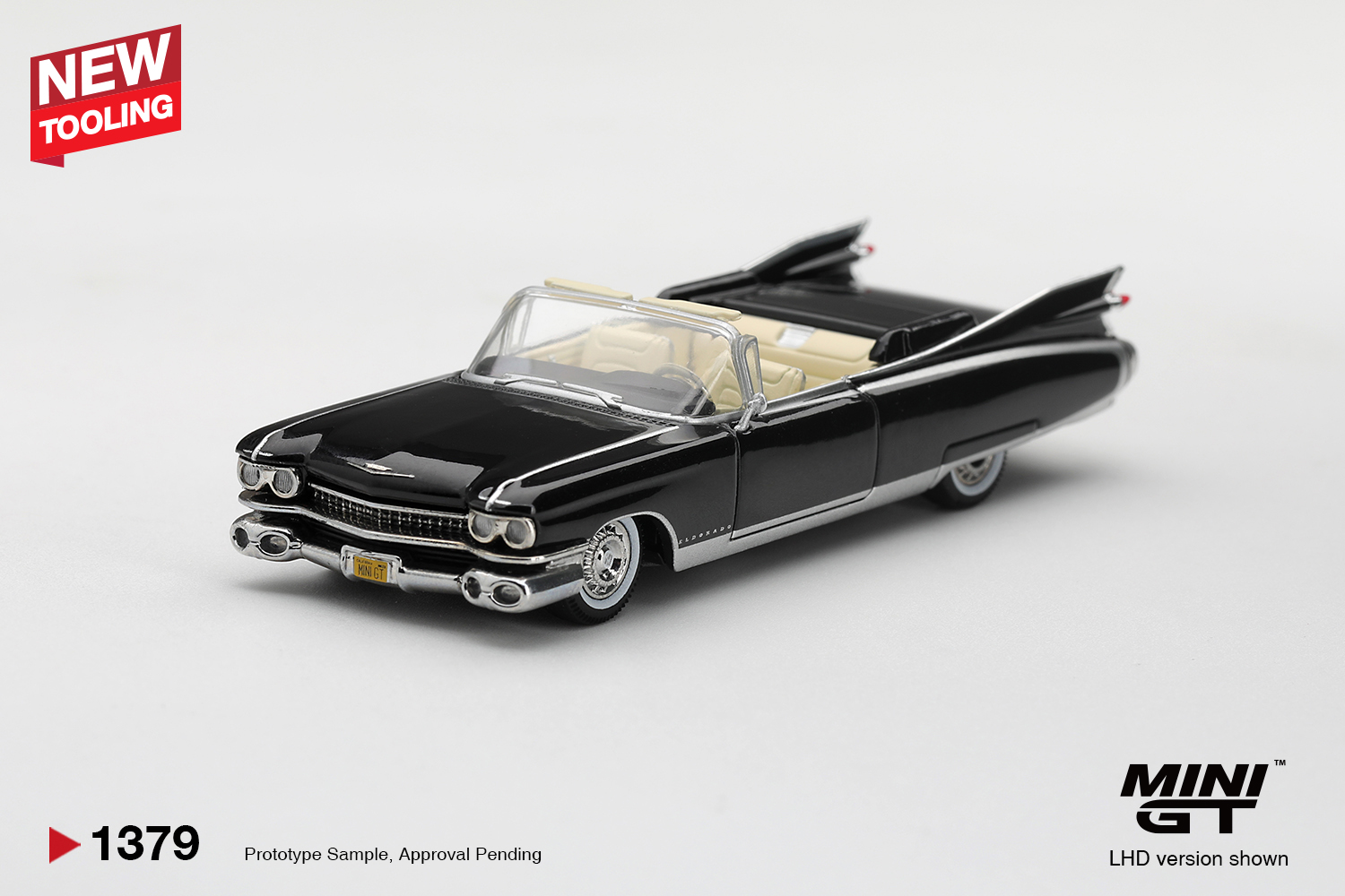 Mini GT Cadillac Eldorado Biarritz 1959 Black — imagem principal