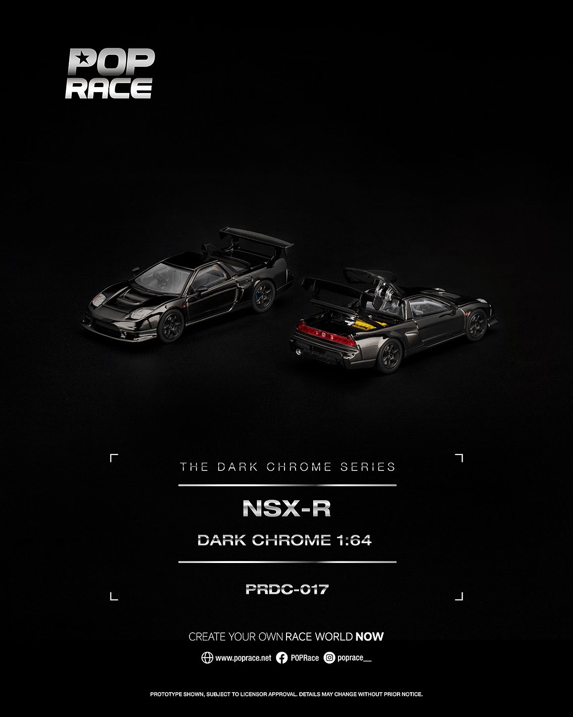 Pop Race NSX-R DARK CHROME — imagem principal