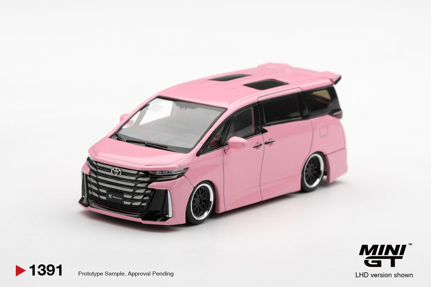 Miniatura Mini GT Toyota Vellfire 40 KUHL Metallic Pink, código MGT01391