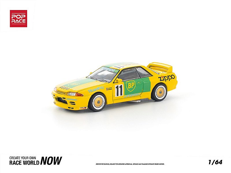 Pop Race Nissan GT-R R32 JTC Group A 1992 Amarelo — imagem principal