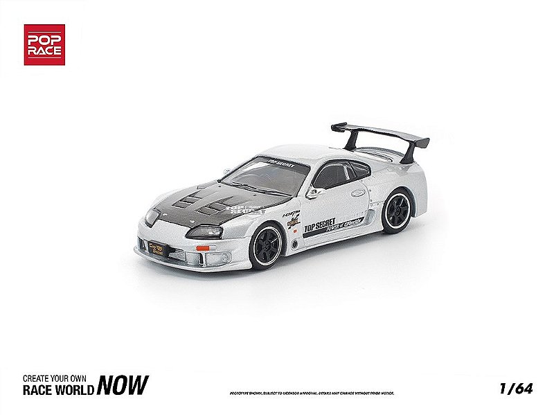 Pop Race Toyota Supra GT300 TOP SECRET Prata — imagem principal
