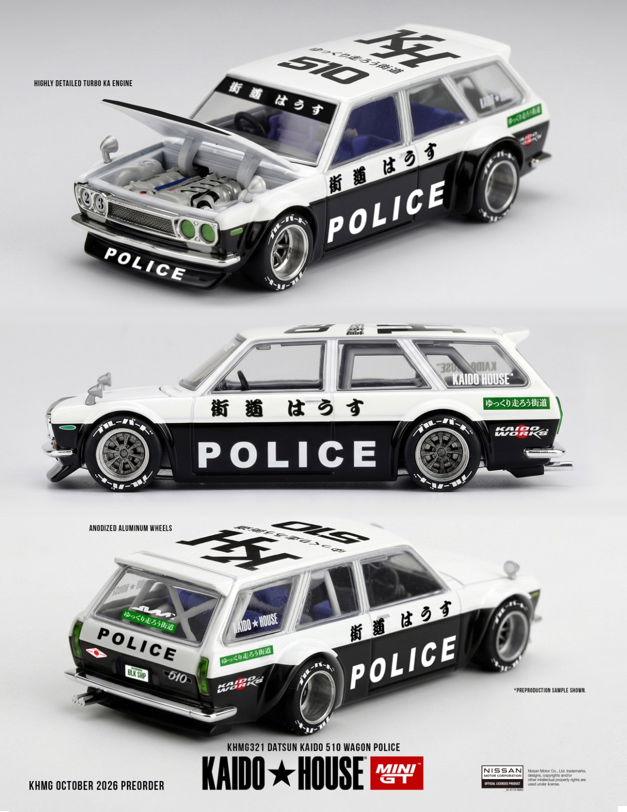 Kaido House Datsun KAIDO 510 Wagon Police — imagem principal